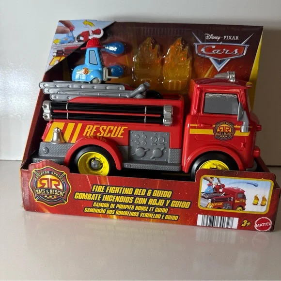 Disney Pixar Cars Fire Rescue Truck Toy - Picture 5 of 5